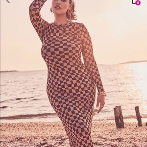 ELOQUII - Maxi Printed mesh dress BRAND NEW NEVER WORN WITH TAGS